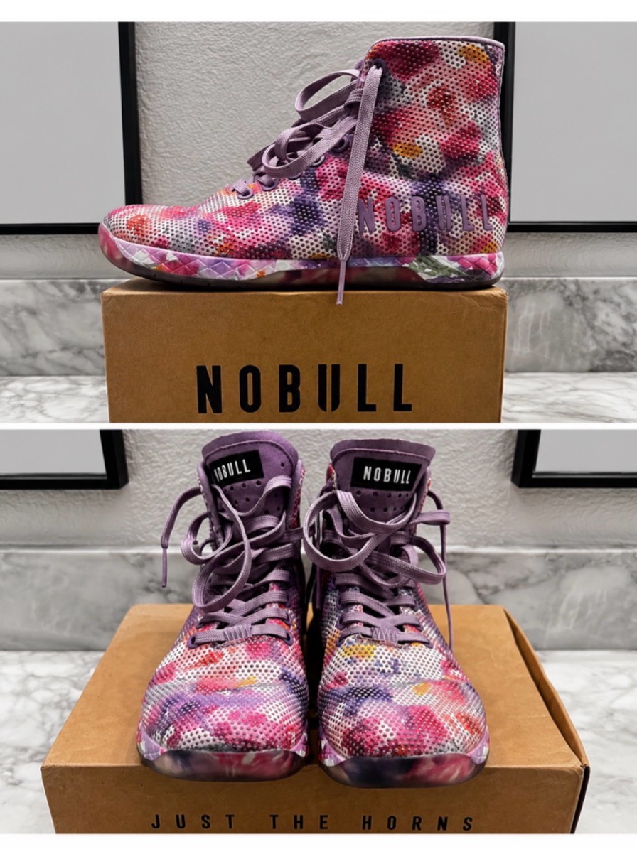 Nobull Superfabric Trainer High Floral Graphic Crossfit Shoes Women's 7.5